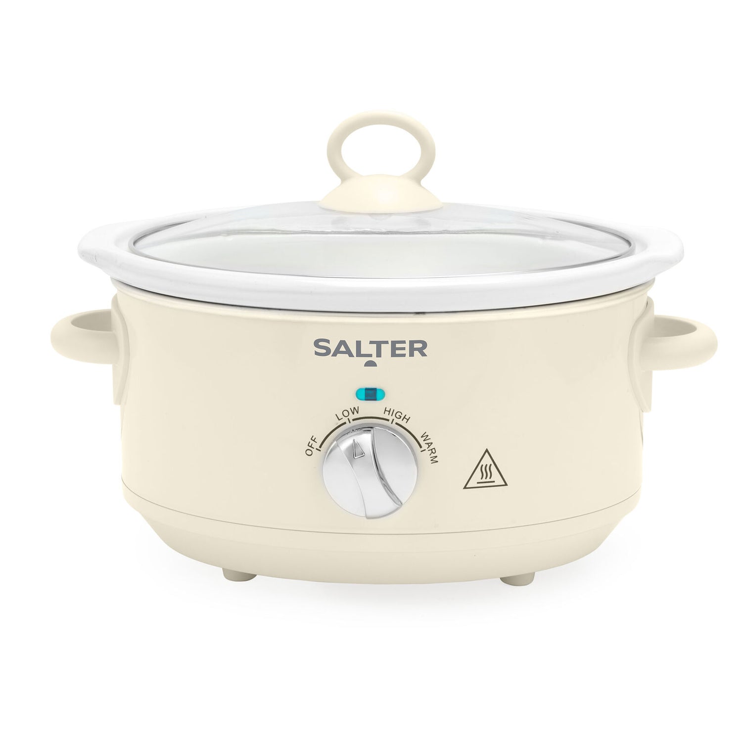 Salter Retro 3.5L Slow Cooker 3 Heat Settings/Keep Warm for Family Cooking Cream