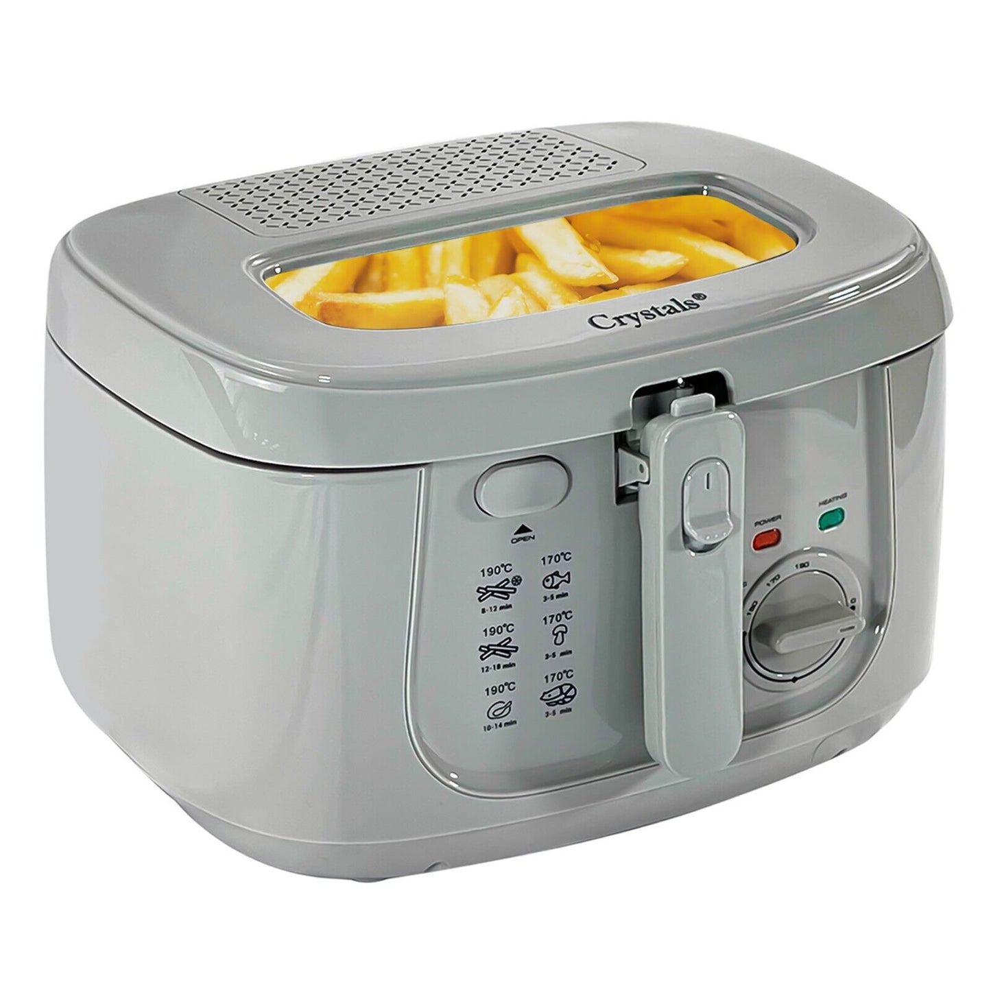 2.5L Deep Fat Fryer Chip Electric Non-Stick Pan & Safe Basket Handle with Window