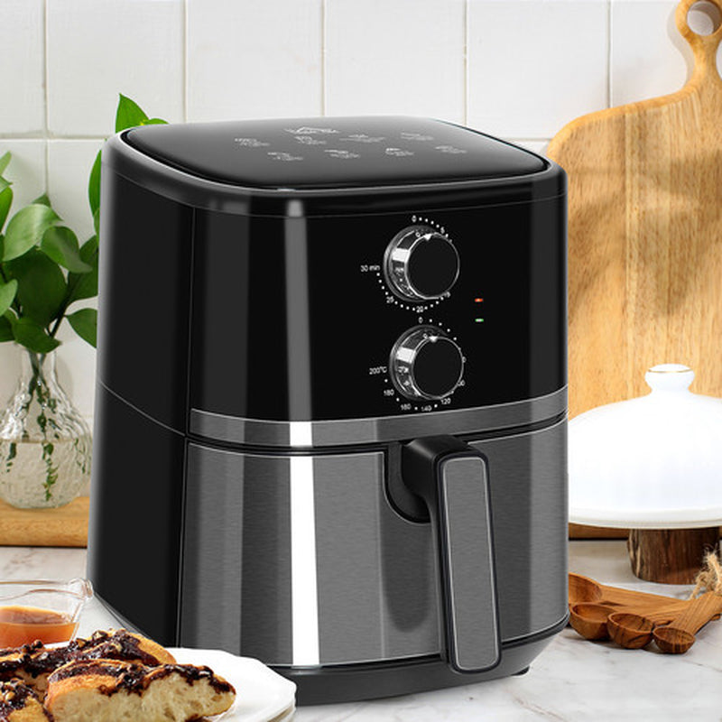 Air Fryer 1500W 4.5L Air Fryers Oven W/ Rapid Air Circulation and Timer Black