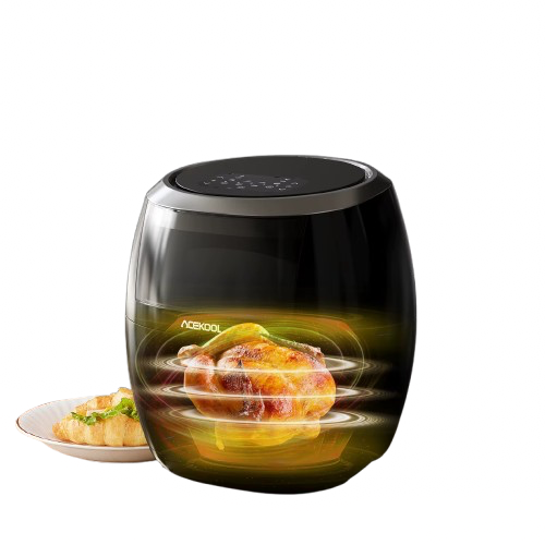 Air Fryer, 8QT Airfryer Oven with Viewing Window Oilless Cooker with Digital Display 8 Cooking Presets Dishwasher Safe Black