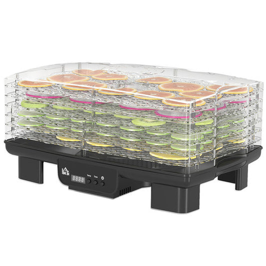 Food Dehydrator, 6 Tray Food Dryer Machine with Adjustable Temperature