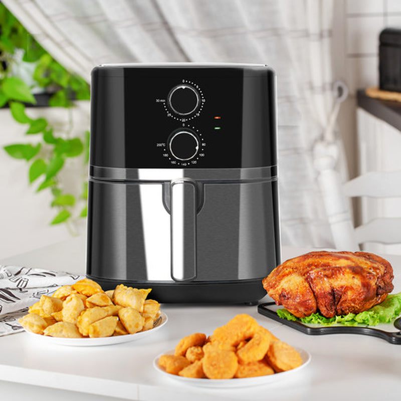 Air Fryer 1500W 4.5L Air Fryers Oven W/ Rapid Air Circulation and Timer Black