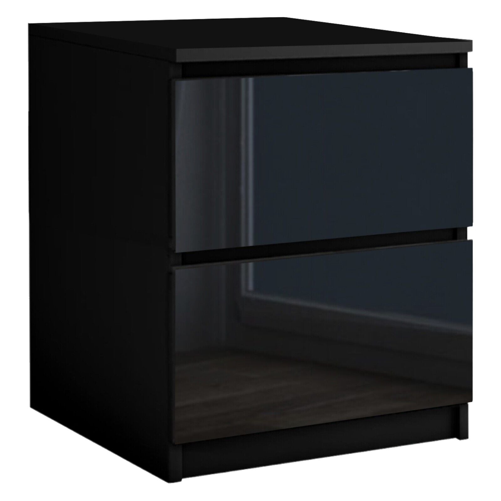 High Gloss Chest of Drawers Bedside Cabinet Tall Wide Storage Bedroom Furniture