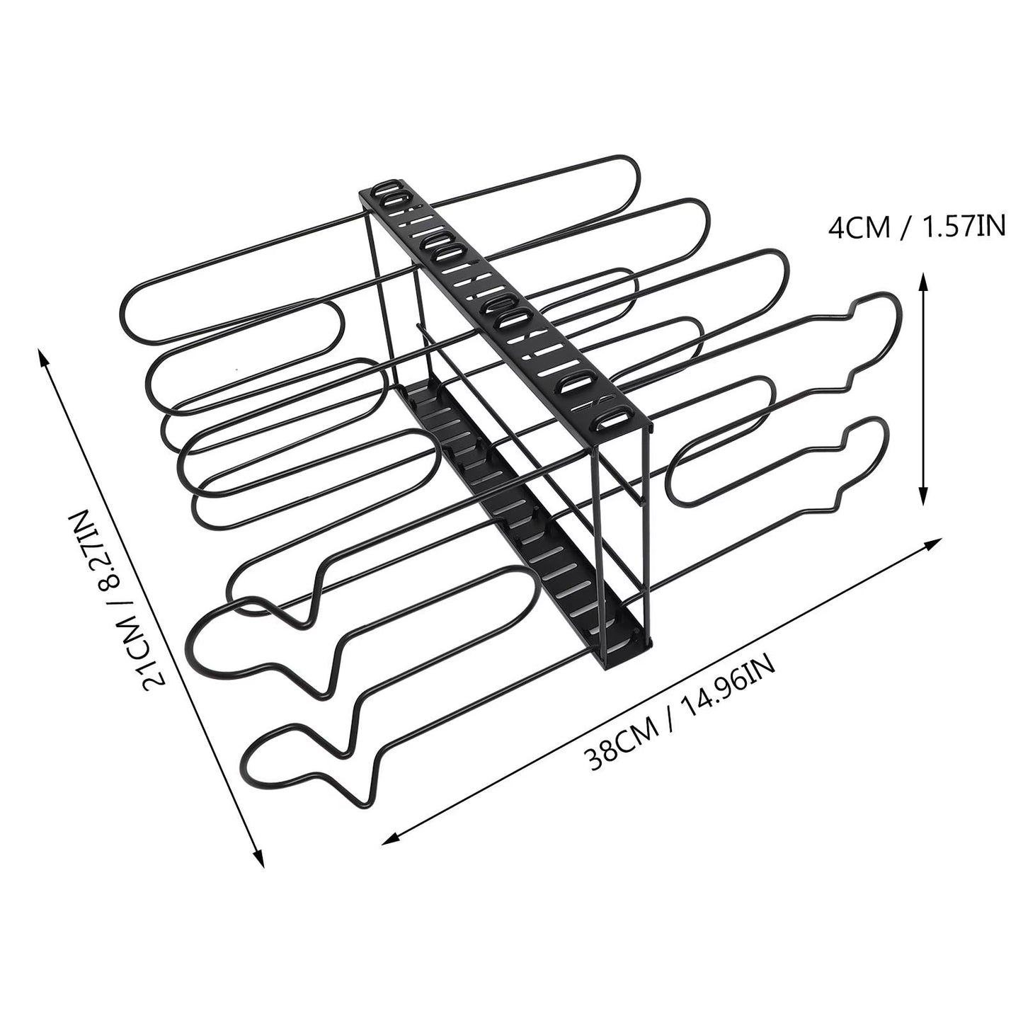 8 Layer Dish Drying Rack Kitchen Plates Bowl Storage Organizer Countertop Cutlery Drainer Holder Display Stand